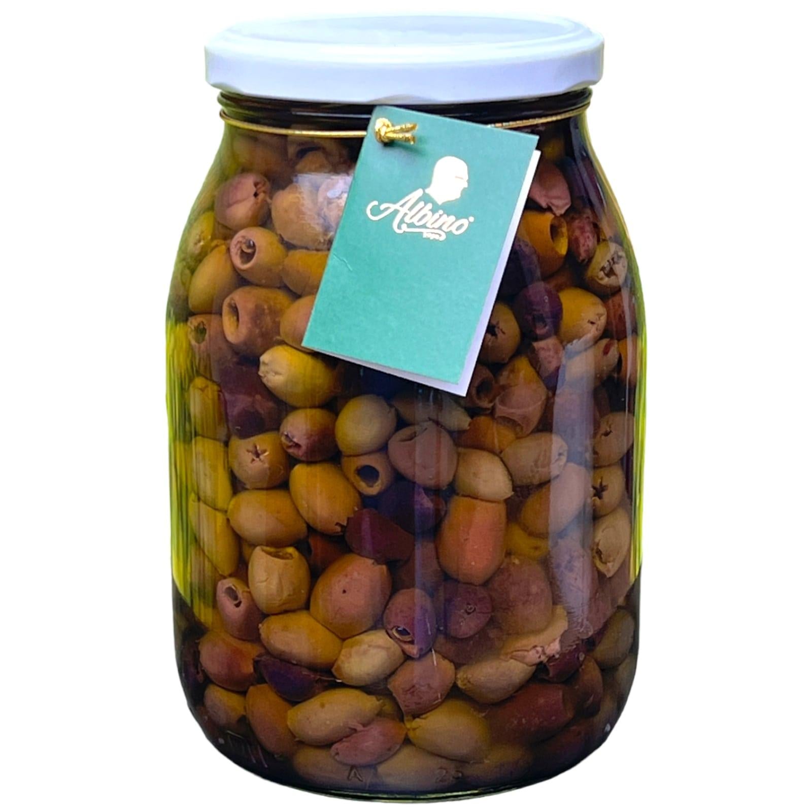 Olive Taggiasche Liguri Denocciolate in Olio Extra Vergine di Oliva - Selezione di Albino 1939 (Gourmet) 950g.