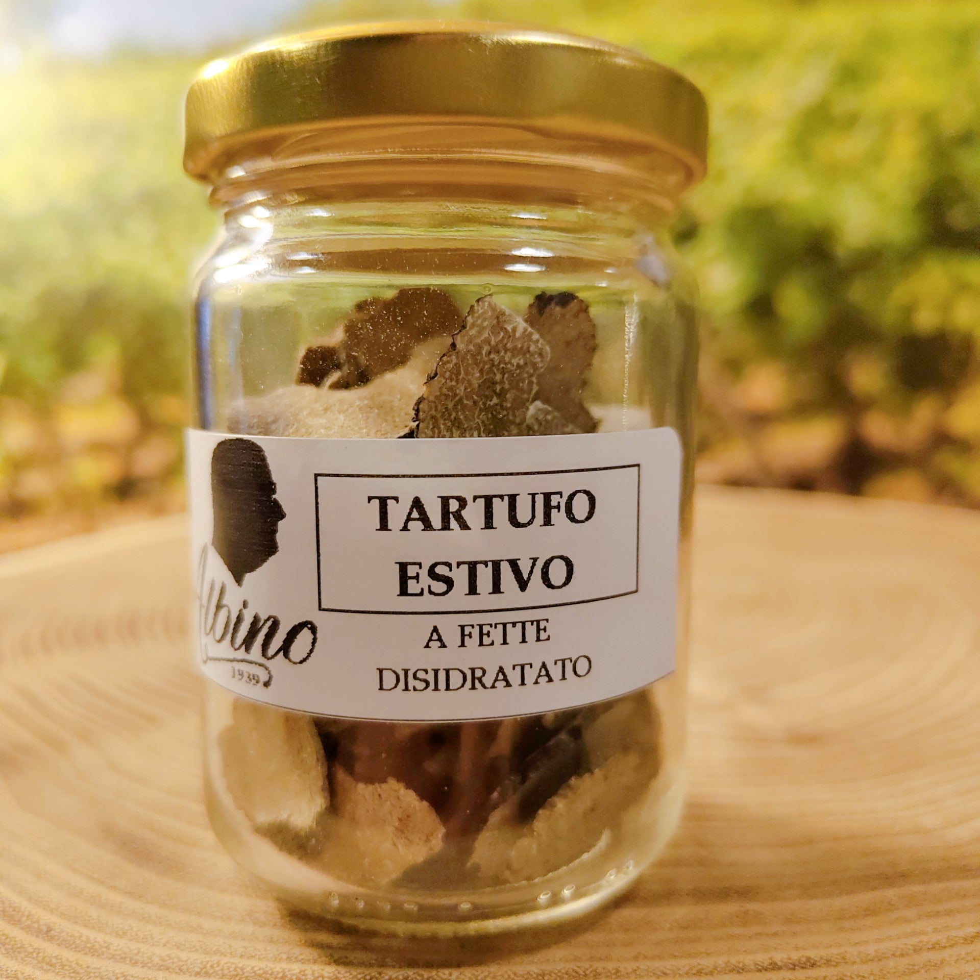 Tartufo estivo a fette disidratato. In vaso di vetro 10g.