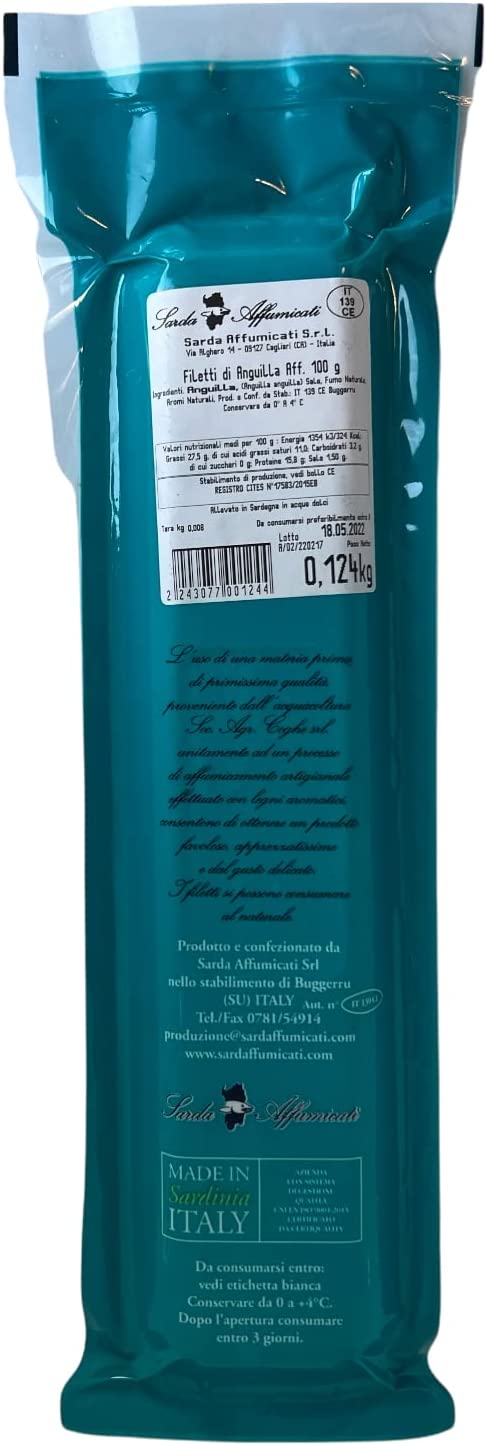 FILETTI DI ANGUILLA AFFUMICATO 3 CONFEZIONI PER UN TOTALE DI CIRCA 340/350g.