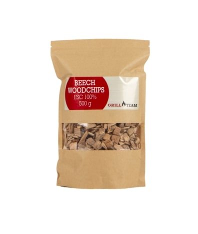 Chips di Legno di faggio FSC 100% GrillTeam 500g.