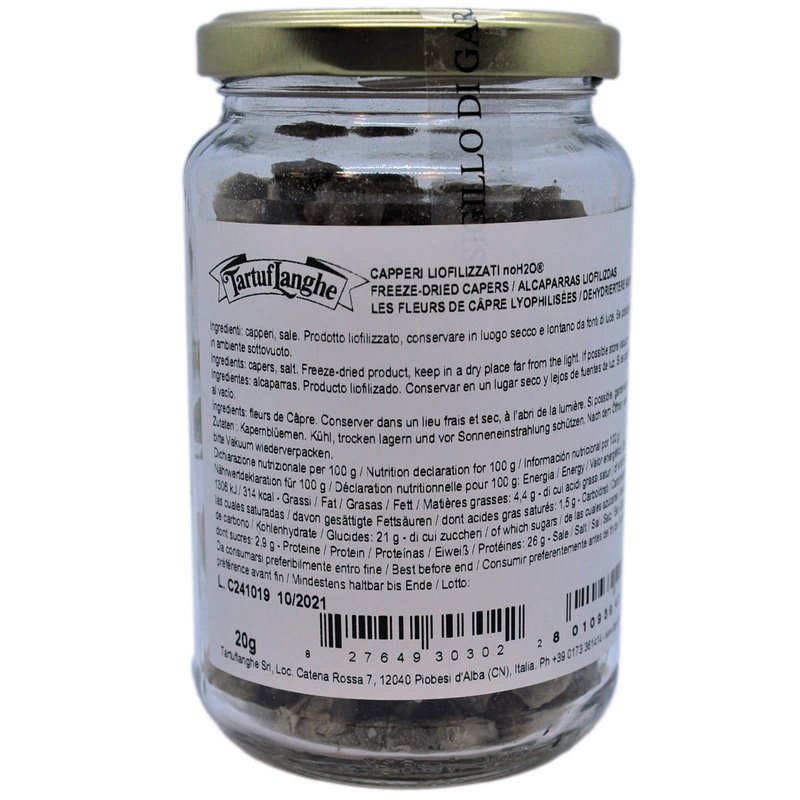 FIOR DI CAPPERO DI PANTELLERIA NOH2O LIOFILIZZATI - INTERI 20G (OTTENUTI DA 175G DI PRODOTTO FRESCO)