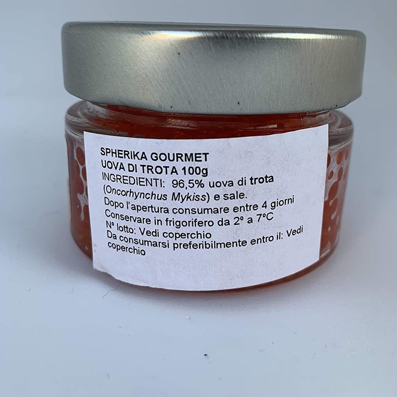 Uova di Trota 100g Pastorizzato - Spherika Gourmet