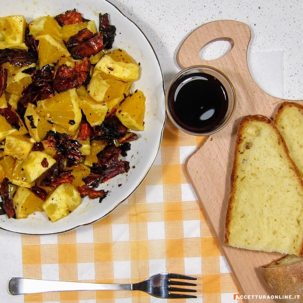Insalata di arance, olio nuovo e Peperone Crusco Di Senise
