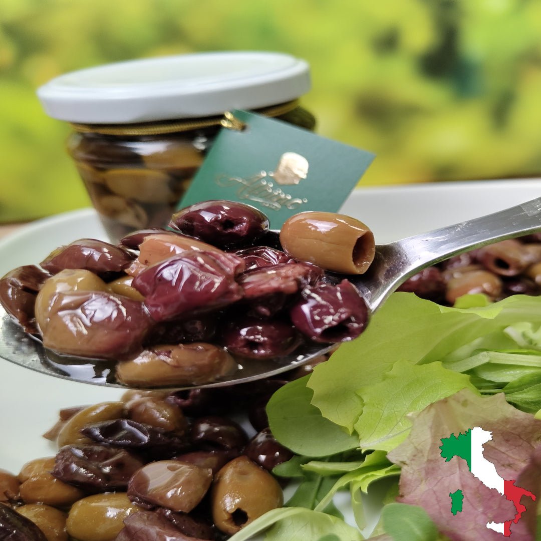 Olive Taggiasche Liguri Denocciolate in Olio Extra Vergine di Oliva - Selezione di Albino 1939 (Gourmet) 180g.