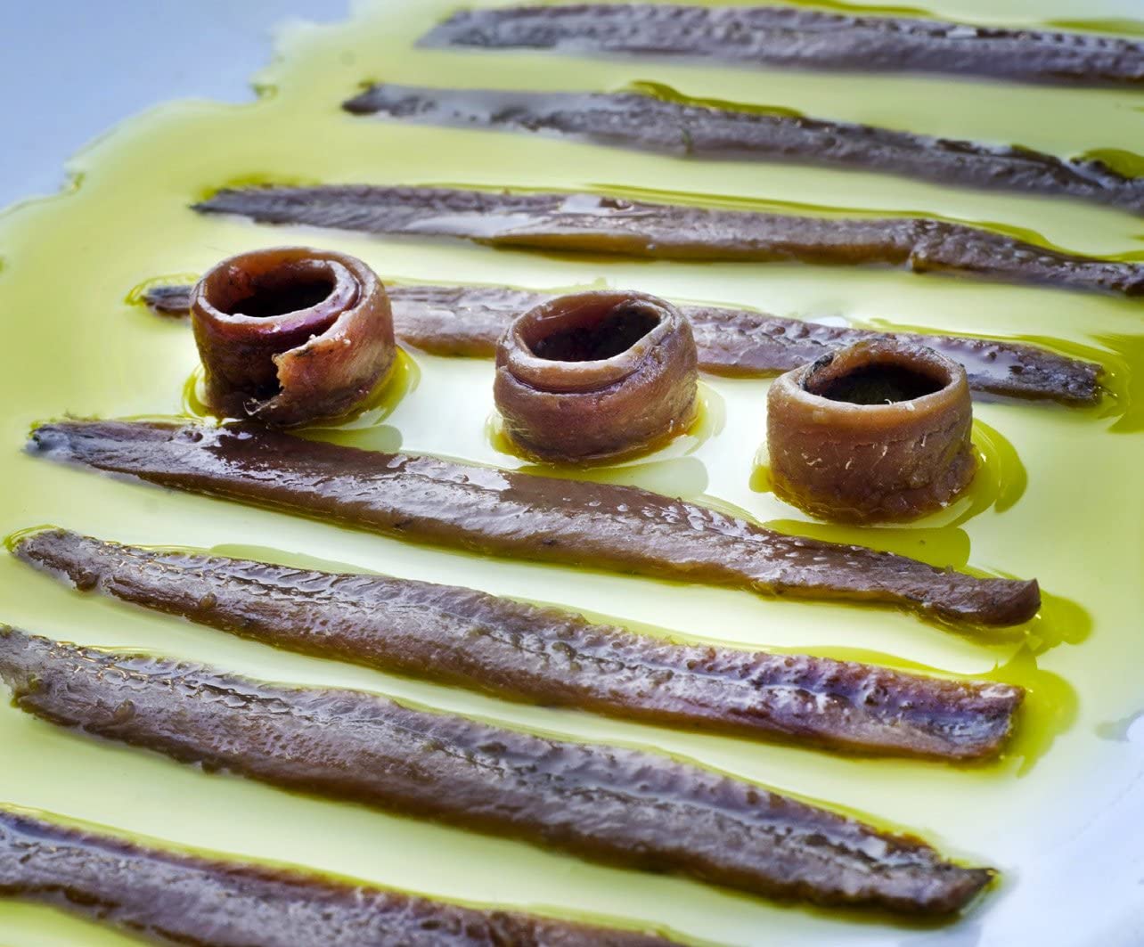 Rezumar KIT 10 Filetti di acciughe del Mar Cantabrico in Olio di Oliva 50g maturate 8 mesi in BOTTE