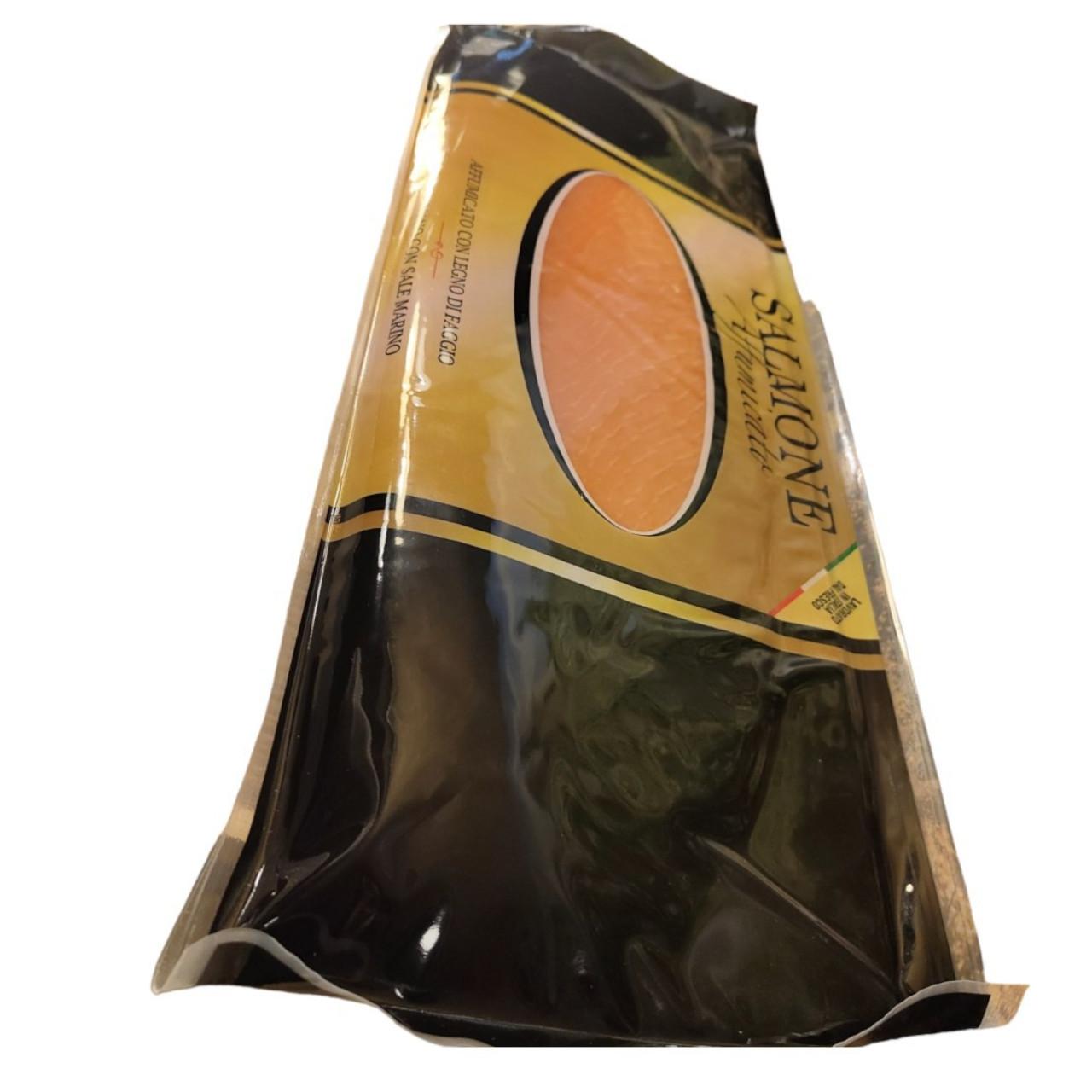 Salmone affumicato senza pelle delle Isole Faroe preaffettato (in scadenza 10/02/2023)