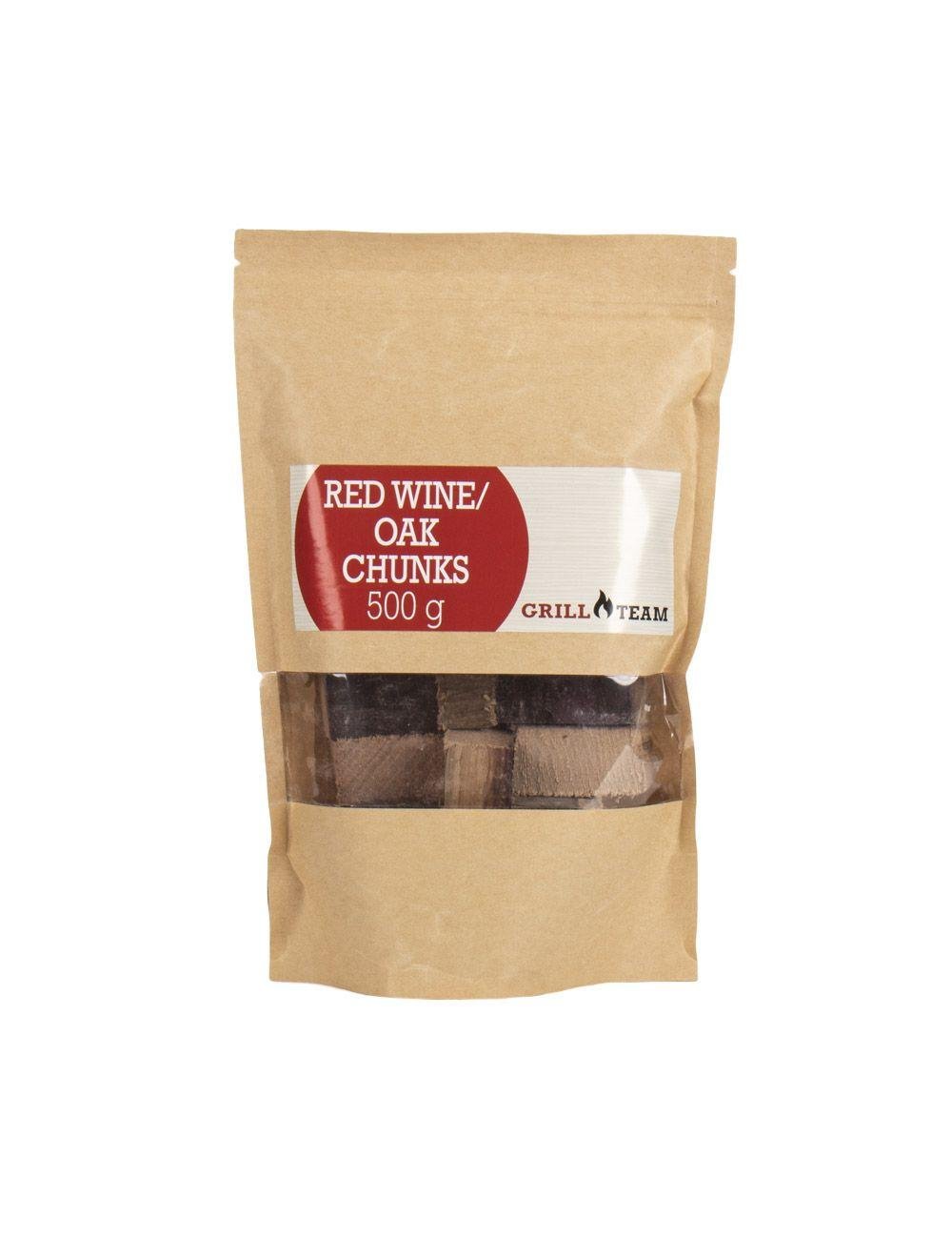 Tronchetti di legno Botte di vino rosso per barbecue 500g