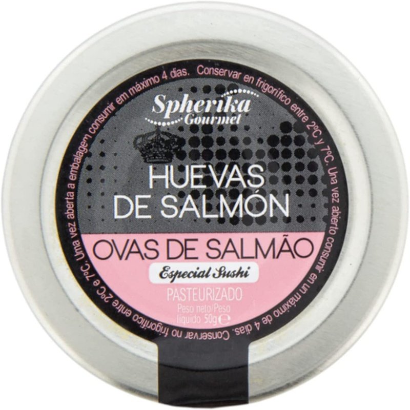 Uova di Salmone Pastorizzato Spherika Gourmet salmone keta 50G.