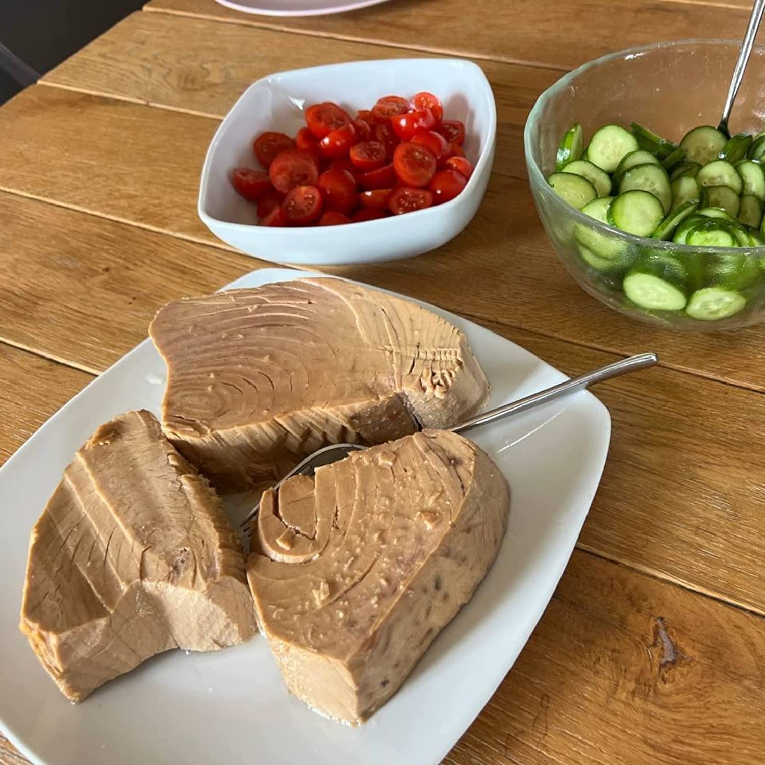 Filetti di tonno Pinna Gialla all'olio di oliva 1,9 Kg lavorazione artigianale di Sarda affumicati.