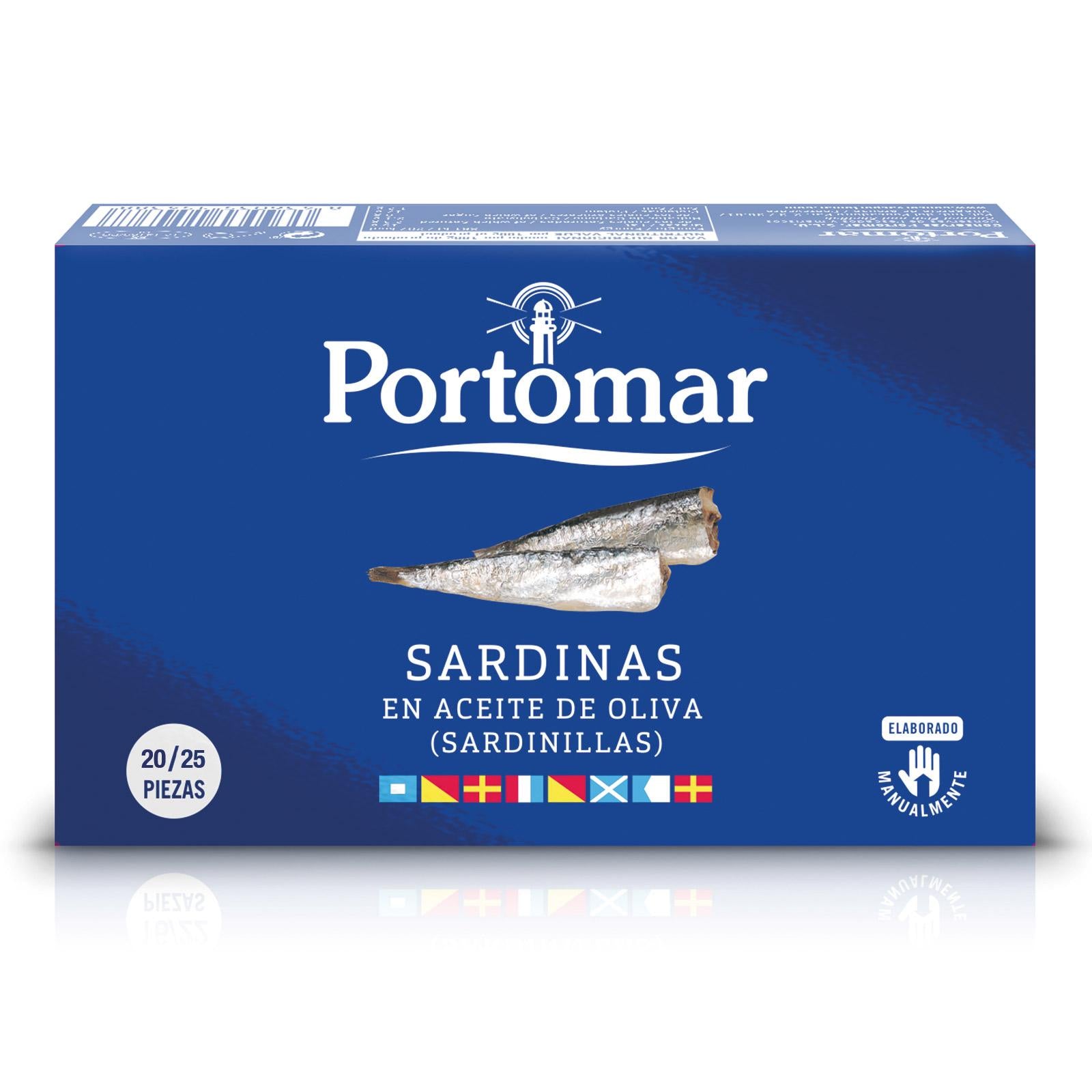 Mini Sardine "Sardinillas" 20/25 in Olio di Oliva 115g/81g - PortoMaR