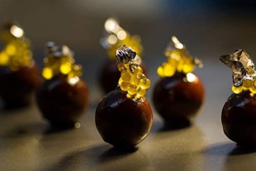 Perle di Aceto Pedro Ximenez - Condimento incapsulato a base di perle di ACETO di SHERRY di PEDRO XIMENNEZ 50g.